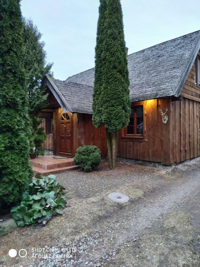 Dom Z Sauna - Lugiele Dzierwiany Exterior photo